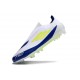 Botas de Fútbol adidas F50 Elite LL FG Blanco Amarillo Solar Azul Lúcido