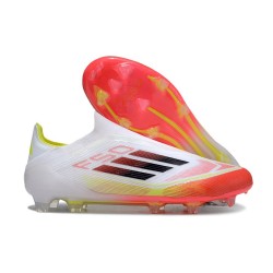 Botas de Fútbol adidas F50 Elite LL FG Blanco Negro Amarillo Solar