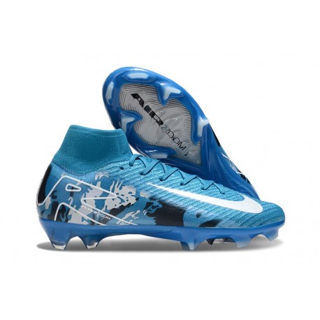 Nike Air Zoom Mercurial Superfly 10 Elite FG Azul Blanco