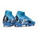 Nike Air Zoom Mercurial Superfly 10 Elite FG Azul Blanco