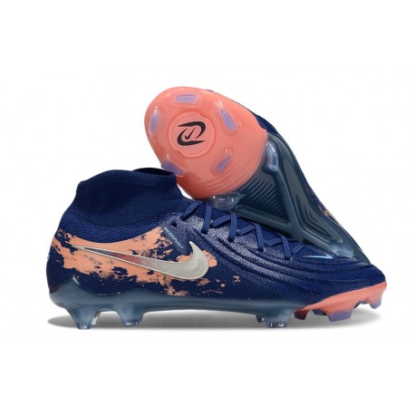Botas Nike Phantom Luna 2 Elite FG Erling Haaland Azul Plateado Naranja