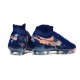 Botas Nike Phantom Luna 2 Elite FG Erling Haaland Azul Plateado Naranja