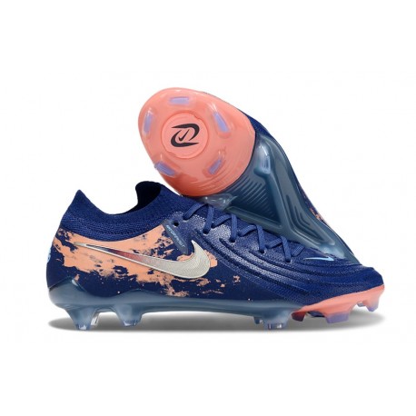 Tacos Nike Phantom Luna II Elite FG L X Haaland Azul Vacío Cromo