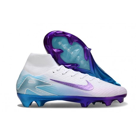 Nike Air Zoom Mercurial Superfly 10 Elite FG Blanco Violeta Azul