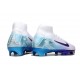 Nike Air Zoom Mercurial Superfly 10 Elite FG Blanco Violeta Azul