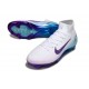 Nike Air Zoom Mercurial Superfly 10 Elite FG Blanco Violeta Azul