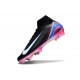 Nike Air Zoom Mercurial Superfly 10 Elite FG Negro Blanco Azul Rosa