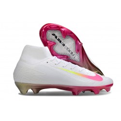 Nike Air Zoom Mercurial Superfly 10 Elite FG Blanco Rosa