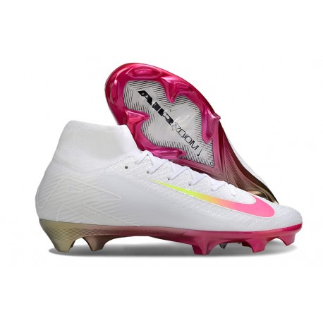 Nike Air Zoom Mercurial Superfly 10 Elite FG Blanco Rosa