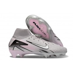 Nike Air Zoom Mercurial Superfly 10 Elite FG Gris Blanco