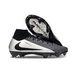 Nike Air Zoom Mercurial Superfly 10 Elite FG Negro Plateado