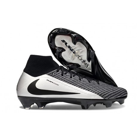 Nike Air Zoom Mercurial Superfly 10 Elite FG Negro Plateado