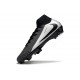 Nike Air Zoom Mercurial Superfly 10 Elite FG Negro Plateado