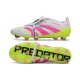 adidas Predator Elite Foldover Tongue FG Blanco Rosa Lúcido Limón Lúcido