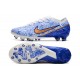 Nike Mercurial Zoom Vapor 15 Elite AG-PRO Blanco Azul Oro