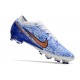 Nike Mercurial Zoom Vapor 15 Elite AG-PRO Blanco Azul Oro