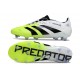 Zapatillas de Fútbol adidas Predator Elite L FG Blanco Negro Limón Lúcido