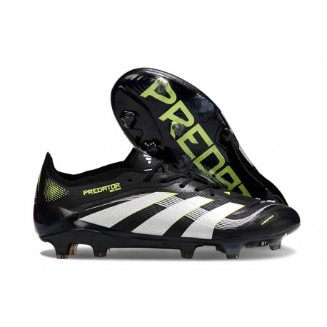 Zapatillas de Fútbol adidas Predator Elite L FG Negro Blanco Limón Lúcido