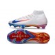 Bota de Futbol Nike Mercurial Superfly X Elite FG Blanco Rojo Azul