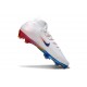 Bota de Futbol Nike Mercurial Superfly X Elite FG Blanco Rojo Azul
