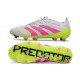 Zapatillas de Fútbol adidas Predator Elite L FG Blanco Rosa Lúcido Limón Lúcido