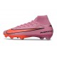 Bota de Futbol Nike Mercurial Superfly X Elite FG Rosa Naranja