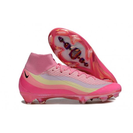 Bota de Futbol Nike Mercurial Superfly X Elite FG Air Max 95 Rosa