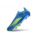 adidas F50 + Sin Cordones FG X MESSI Azul Royal Amarillo Solar Semi Azul Burst