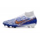 Botas Nike Zoom Mercurial Superfly 9 Elite FG Blanco Azul Oro
