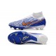 Botas Nike Zoom Mercurial Superfly 9 Elite FG Blanco Azul Oro