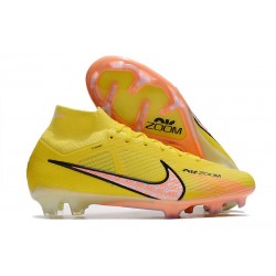 Nike Zoom Mercurial Superfly 9 Elite FG Amarillo strike Brillo de Atardecer Casi Uva