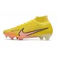 Nike Zoom Mercurial Superfly 9 Elite FG Amarillo strike Brillo de Atardecer Casi Uva