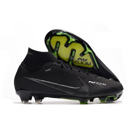 Nike Zoom Mercurial Superfly 9 Elite FG Negro DK Gris Humo Cumbre Blanco Voltio