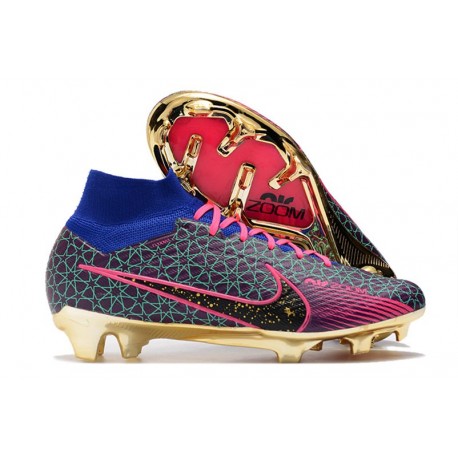 Botas Nike Zoom Mercurial Superfly 9 Elite FG Azul Rojo Negro