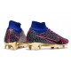 Botas Nike Zoom Mercurial Superfly 9 Elite FG Azul Rojo Negro