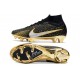 Botas Nike Zoom Mercurial Superfly 9 Elite FG Negro Oro Argento
