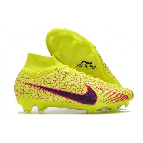 Botas Nike Zoom Mercurial Superfly 9 Elite FG Amarillo Negro