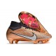 Botas Nike Zoom Mercurial Superfly 9 Elite FG Mbappé Cobre Metálico Blanco Negro