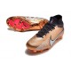 Botas Nike Zoom Mercurial Superfly 9 Elite FG Mbappé Cobre Metálico Blanco Negro
