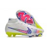 Botas Nike Zoom Mercurial Superfly 9 Elite FG Blanco Rosa Azul