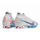 Nike Zoom Mercurial Superfly IX Elite FG Blanco Azul Negro