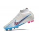 Nike Zoom Mercurial Superfly IX Elite FG Blanco Azul Negro