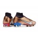 Nike Zoom Mercurial Superfly IX Elite FG Bronce Blanco Azul