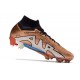 Nike Zoom Mercurial Superfly IX Elite FG Bronce Blanco Azul