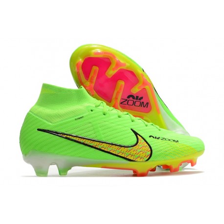 Nike Zoom Mercurial Superfly IX Elite FG Verde Amarillo