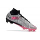 Nike Zoom Mercurial Superfly IX Elite FG Plateado Metalizado Rosa Negro