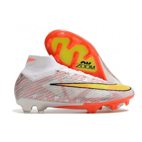 Nike Zoom Mercurial Superfly IX Elite FG Blanco Oro Argento