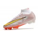 Nike Zoom Mercurial Superfly IX Elite FG Blanco Oro Argento