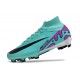 Nike Air Zoom Mercurial Superfly 9 Elite FG Hyper Turq Sueño Fuxia Negro Blanco