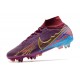 Nike Zoom Mercurial Superfly 9 Elite SG-Pro KM Remolacha Oscura Mtlc Vivid Dorado